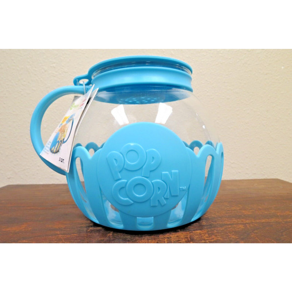 Ecolution Micro-Pop Microwave Popcorn Popper - 3 Quart Blue New NWT 3 QT - Picture 2 of 5